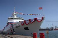 圖說：海洋委員會海巡署艦隊4000噸級巡防艦「新竹艦」