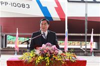 100噸級巡防救難艇HNO.1152下水典禮海巡署艦隊分署廖德成分署長致詞