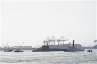 圖說-潛艦國造原型艦海鯤軍艦浮船作業3海鯤軍艦浮船前進