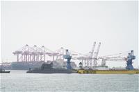 圖說-潛艦國造原型艦海鯤軍艦浮船作業2海鯤軍艦脫離浮塢