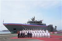 圖說：海軍大武軍艦交艦典禮貴賓合影