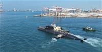 潛艦國造原型艦「海鯤軍艦」今(28)日浮移照片 02