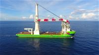 台船環海部屬主力安裝船環海翡翠輪建置海盛風場(Formosa4)