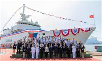 「台北艦」成軍暨「西拉雅號」命名下水聯合典禮貴賓合影